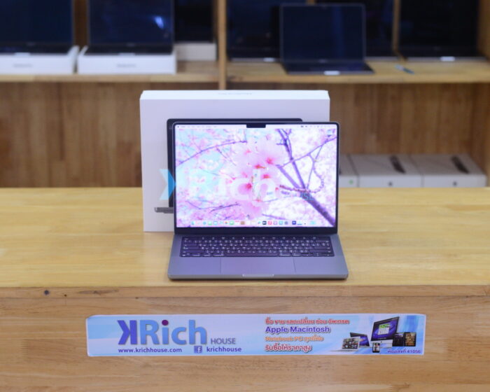 MacBook Pro Liquid Retina XDR 14-inch 2023 Apple M3 CPU 8-Core GPU 10-Core RAM 8GB SSD 1TB ( Space Gray ) Full Box Apple Care+ Warranty 20-05-2027