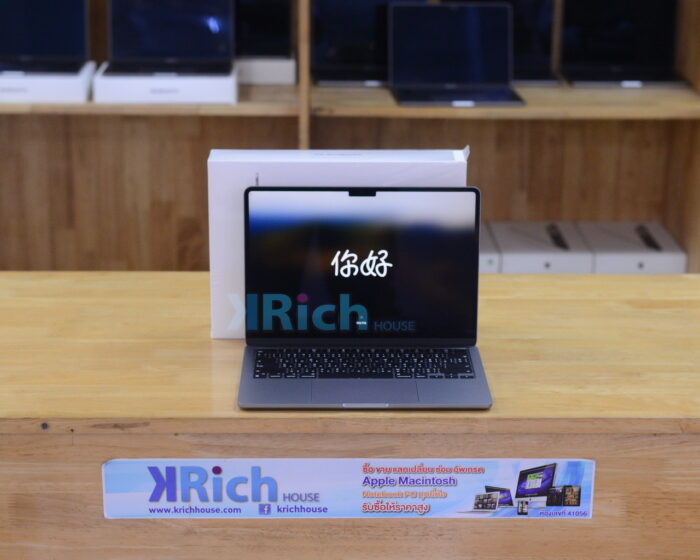 MacBook Air Liquid Retina 13-inch 2022 Apple M2 8-Core GPU 8-Core RAM 8GB SSD 256GB ( Space Grey ) Full Box Apple Warranty 06-09-2025