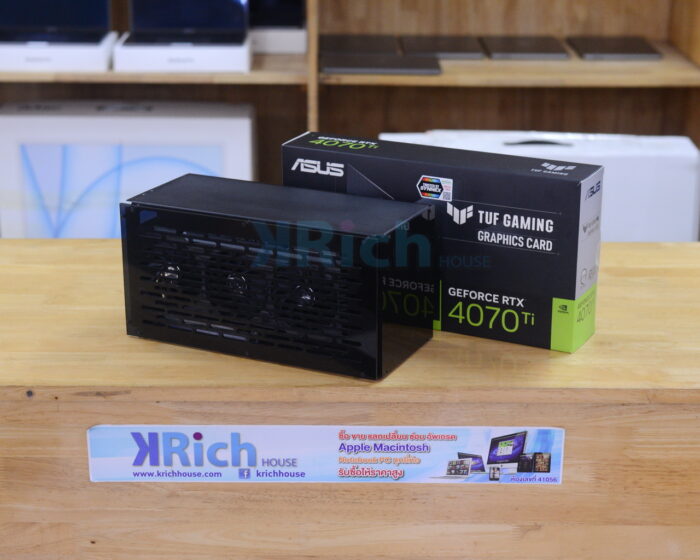 Asus TUF Gaming GeForce RTX 4070Ti 12GB Full Box Warranty 30-11-2026 + THUNDERBOLT EGPU DOCK TH3P4G3 + Power Gigabyte 850W