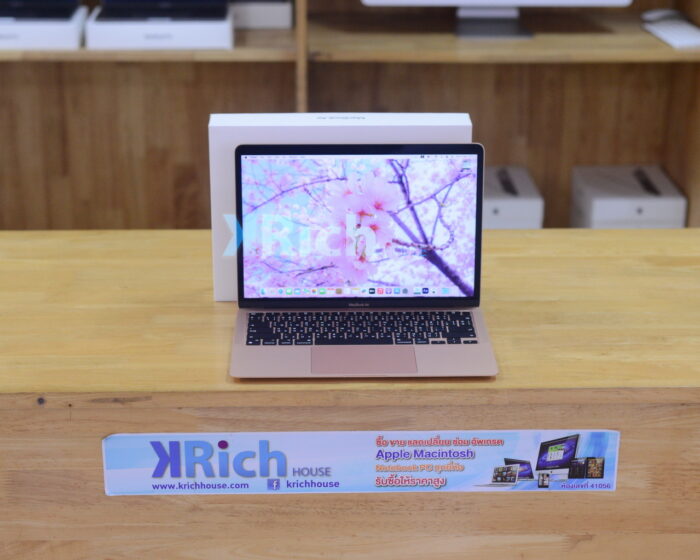 MacBook Air 13-inch 2020 Apple M1 8-Core GPU 7-Core RAM 8GB SSD 256GB ( Gold) Full Box Apple Warranty 10-07-2025