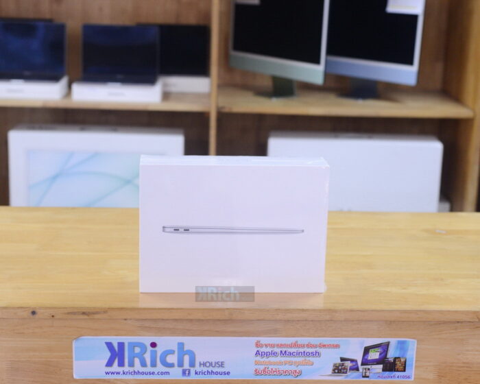 New in Box!!!!!MacBook Air 13-inch 2020 Apple M1 8-Core GPU 7-Core RAM 8GB SSD 256GB ( Silver ) ประกันศูนย์ Apple 1 ปี