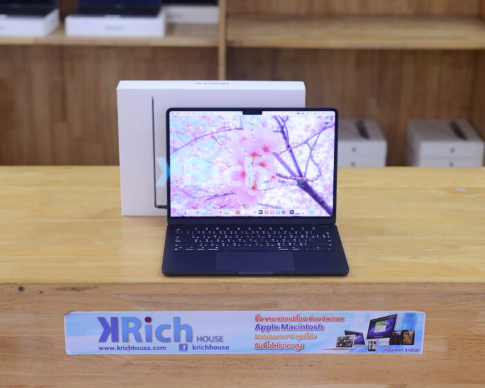 MacBook Air Liquid Retina 13-inch 2022 Apple M2 8-Core GPU 8-Core RAM 8GB SSD 256GB ( Midnight ) Full Box