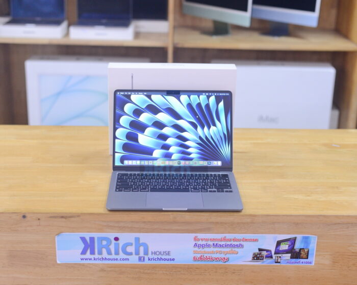 MacBook Air Liquid Retina 13-inch 2022 Apple M2 8-Core GPU 8-Core RAM 8GB SSD 256GB ( Space Grey) Box Apple Care Plus 06-06-2026