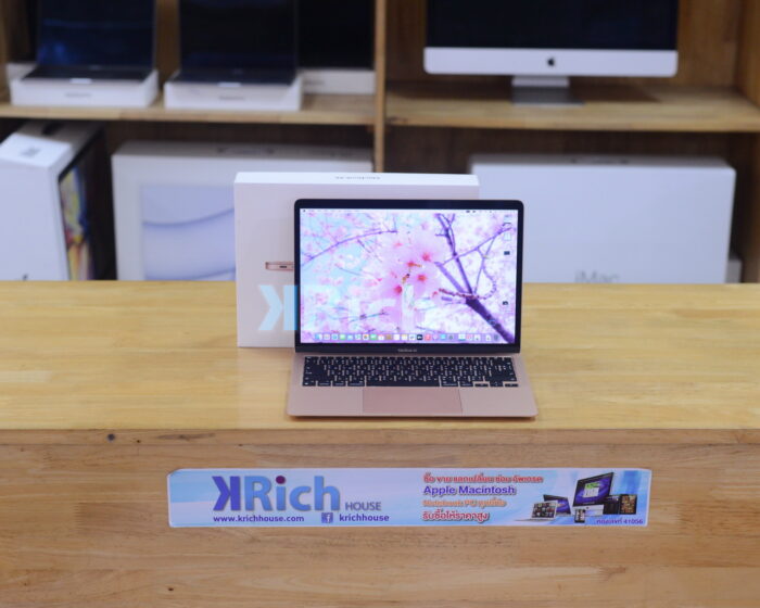 MacBook Air 13-inch 2020 Apple M1 8-Core GPU 7-Core RAM 8GB SSD 256GB ( Gold) Full Box Apple Warranty 10-07-2025