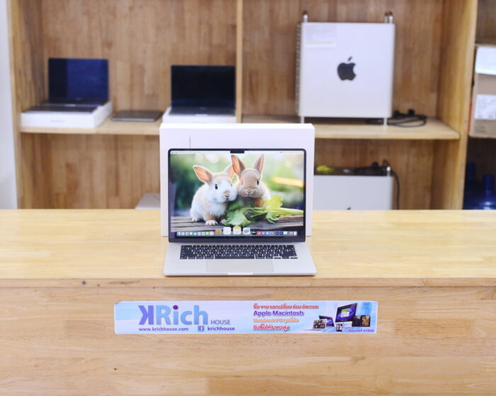 MacBook Air Liquid Retina 15-inch 2024 Apple M3 8-Core GPU 10-Core RAM 8GB SSD 256GB ( Starlight ) Apple Warranty 10-08-2025