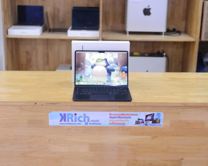 MacBook Air Liquid Retina 13-inch 2022 Apple M2 8-Core GPU 8-Core RAM 8GB SSD 256GB ( Midnight ) Full Box