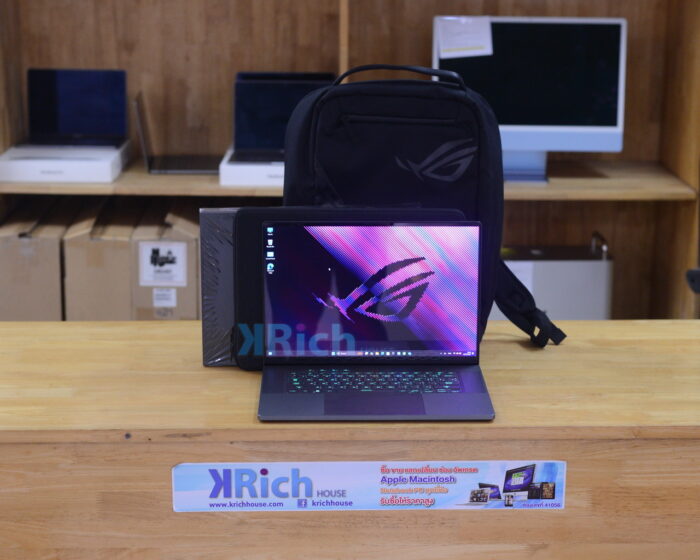 ASUS ROG Zephyrus G16 GU605MV-QR221WF Intel Ultra 9-185H 2.50GHz Ram 32GB SSD 1TB VGA RTX 4060 Laptop ( 16-inch 2.5K OLED Refresh Rate 240Hz. ) + Bag Asus Warranty 06-11-2027