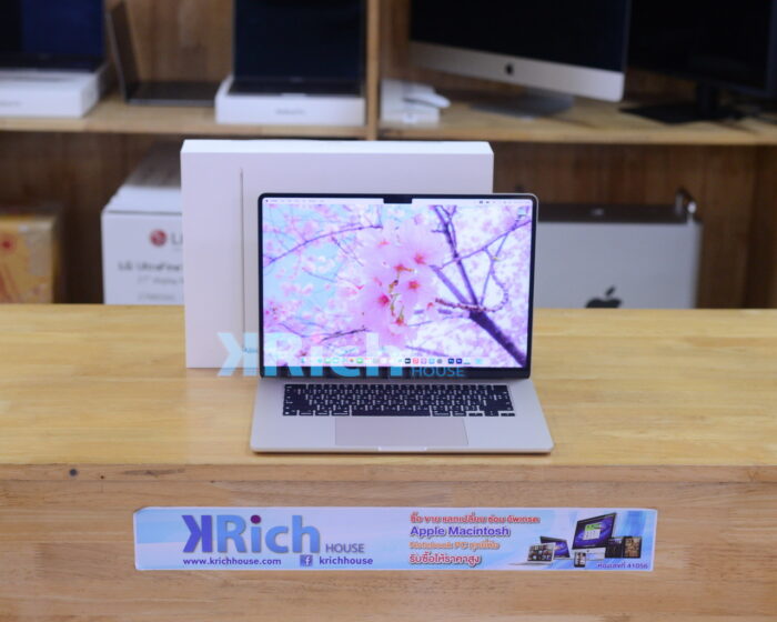 MacBook Air Liquid Retina 15-inch 2023 ( CTO ) Apple M2 8-Core GPU 10-Core RAM 16GB SSD 1TB ( Starlight ) Full Box Apple Warranty 25-08-2025
