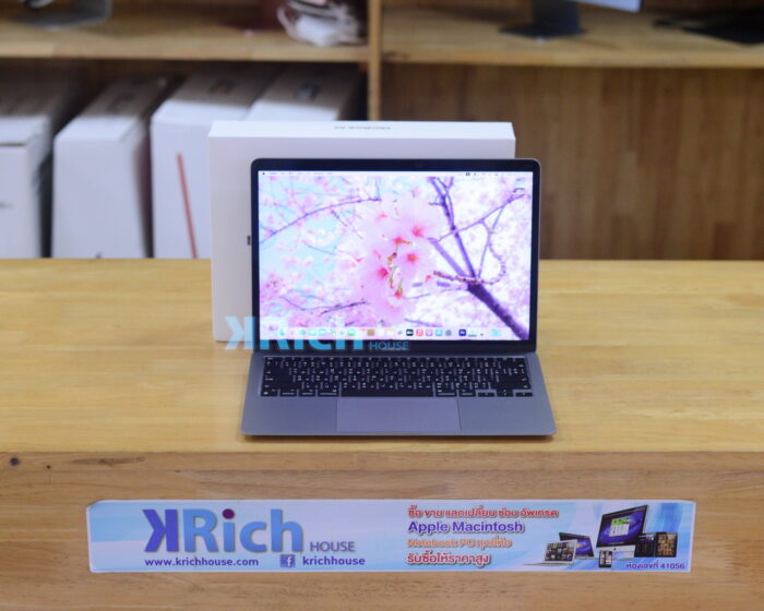 MacBook Air 13-inch 2020 Apple M1 8-Core GPU 7-Core RAM 8GB SSD 256GB ( Space Gray ) Full Box Apple Warranty 07-12-2025