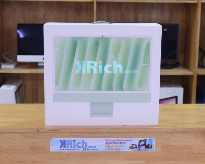 Brand New! iMac Retina 4.5K 24-inch 2024 Apple M4 8-Core GPU 8-Core RAM 16GB SSD 256GB ( Green ) ( USB 2-Ports ) Apple Warranty 02-02-2026