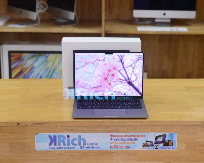 MacBook Pro Liquid Retina XDR 14-inch 2023 Apple M3 CPU 8-Core GPU 10-Core RAM 8GB SSD 1TB ( Space Gray ) Full Box