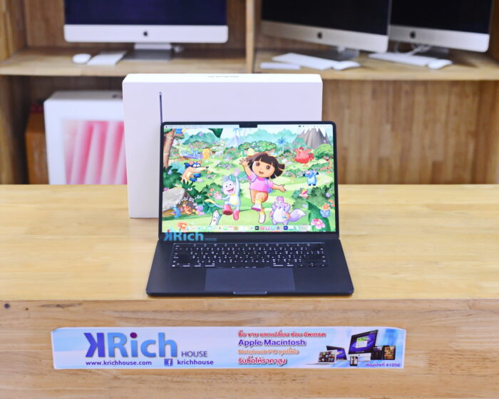 MacBook Air Liquid Retina 15-inch 2024 Apple M3 8-Core GPU 10-Core RAM 16GB SSD 256GB ( Midnight ) Full Box *Apple Warranty 13-11-2025
