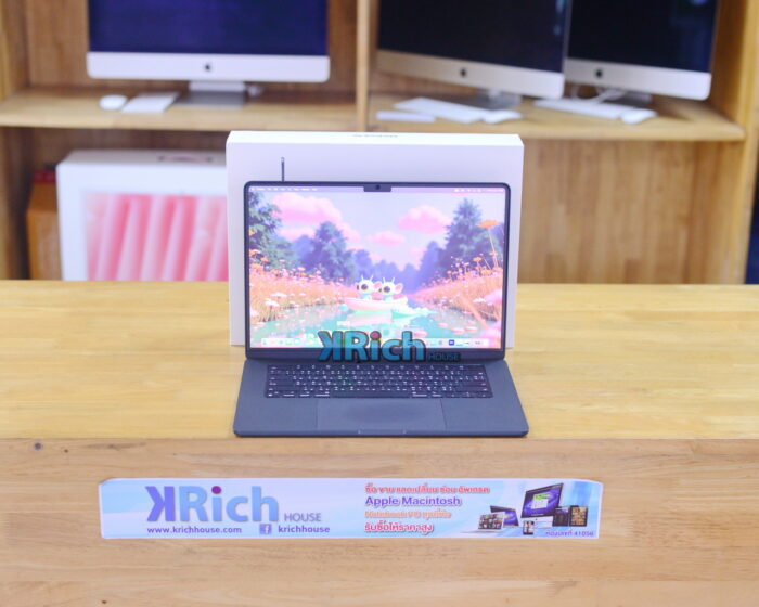 MacBook Air Liquid Retina 15-inch 2024 Apple M3 8-Core GPU 10-Core RAM 8GB SSD 256GB ( Midnight  ) Full Box