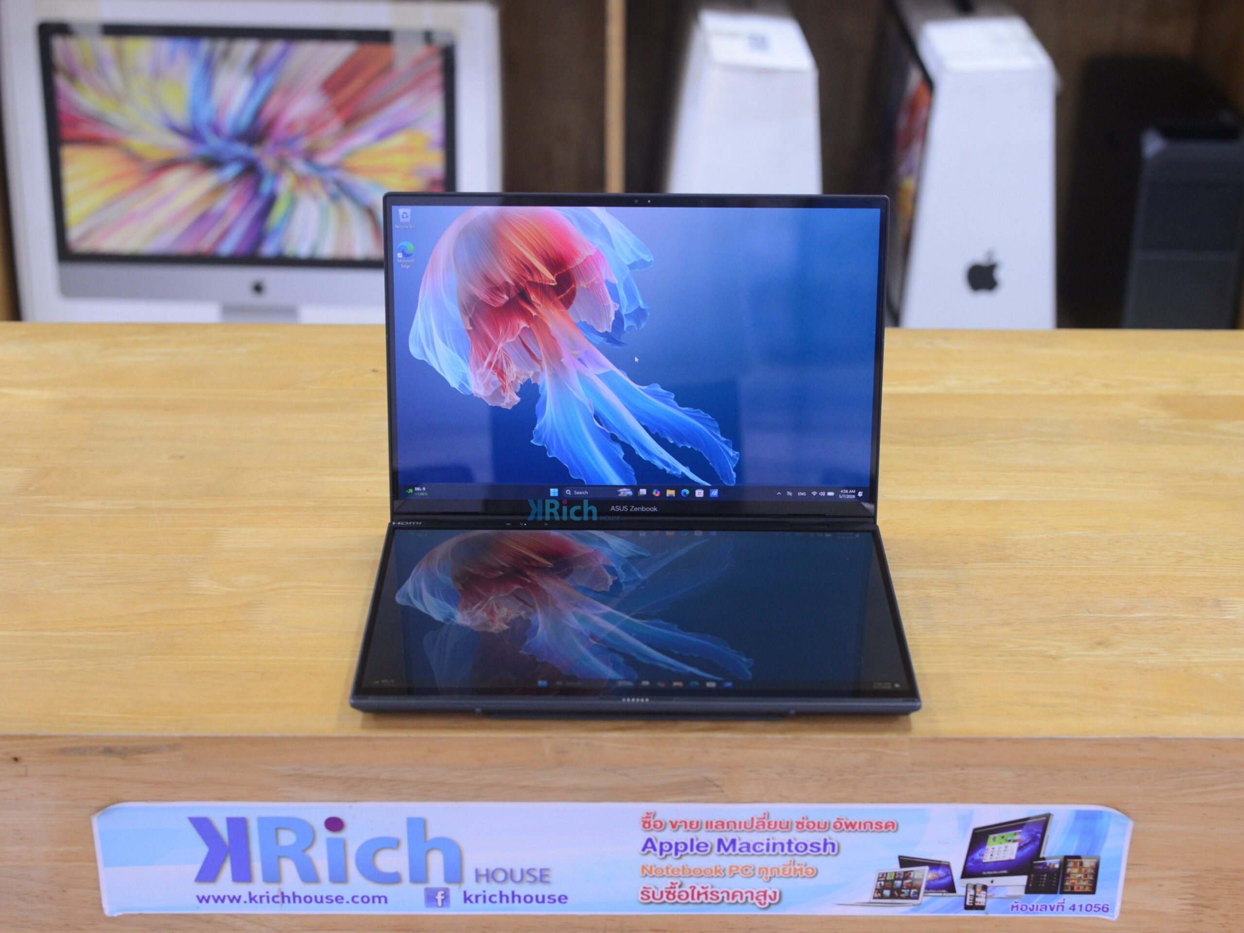 ASUS Zenbook DUO 14” OLED 3K (2880×1800) 120Hz UX8406 Intel Core Ultra 9 285H RAM 32GB SSD 1TB Box + Pen + Bag + Soft Case / Asus International Warranty 23-02-2028 - Image 3