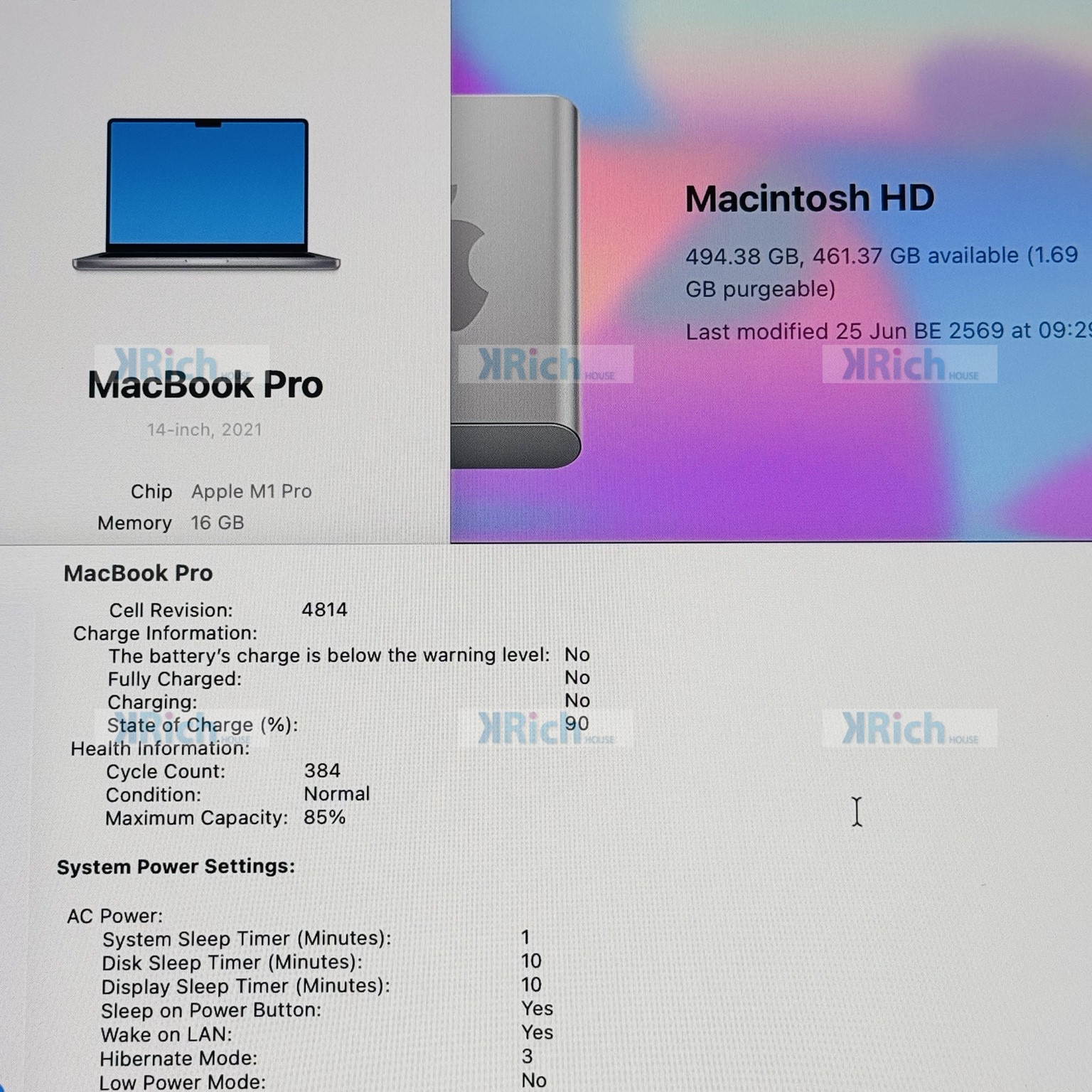 MacBook Pro 14-inch 2021 M1 Pro CTO CPU 10-Core / GPU 16-Core 16GB RAM 512GB SSD Used 1-Month Warranty - Image 10