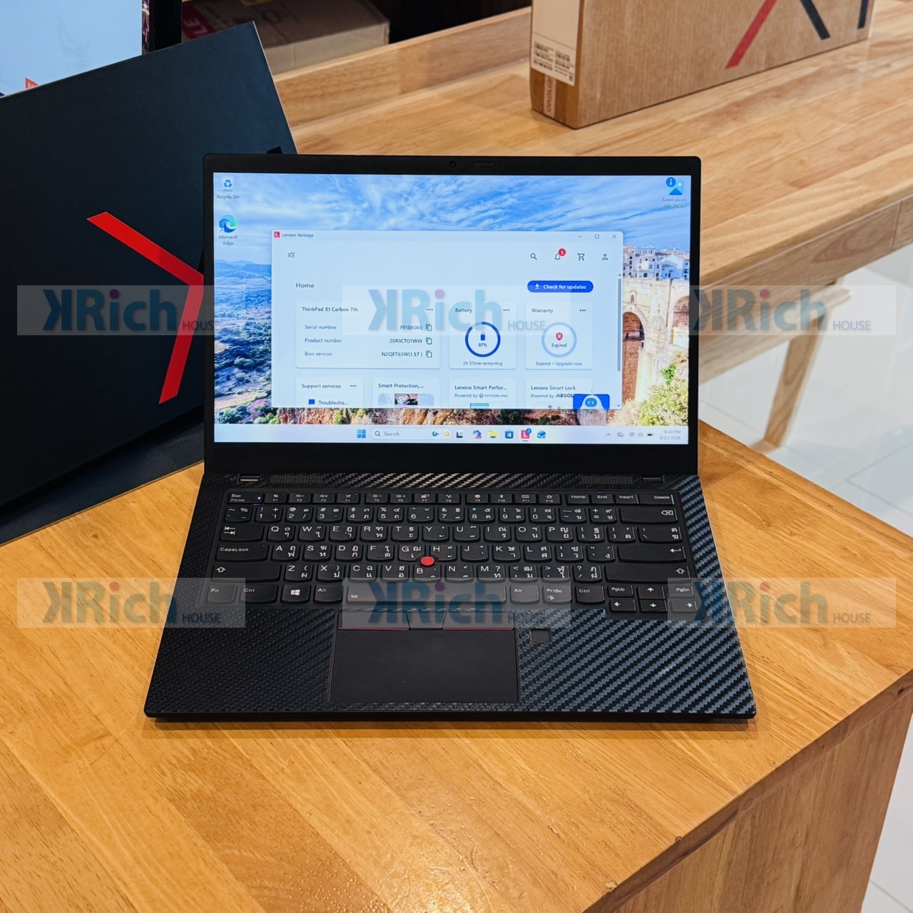 Lenovo ThinkPad X1 Carbon 7th Gen (2019) Intel Core i7-10510U 4-Core Intel UHD Graphics 16GB 512GB Used 1-Month Warranty