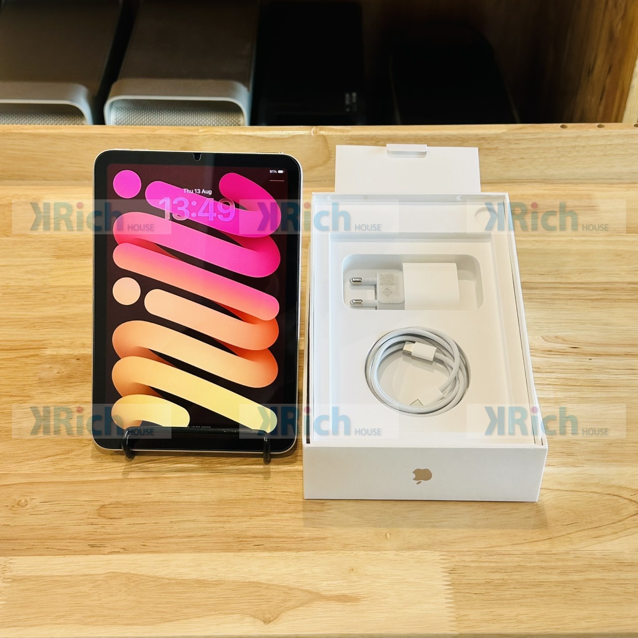 Apple iPad mini (A17 Pro) Wi-Fi 2024 Starlight A17 Pro 6-Core CPU 5-Core GPU 8GB RAM 128GB Used with Screen Protector Apple Center Warranty Until 03 Aug 2027