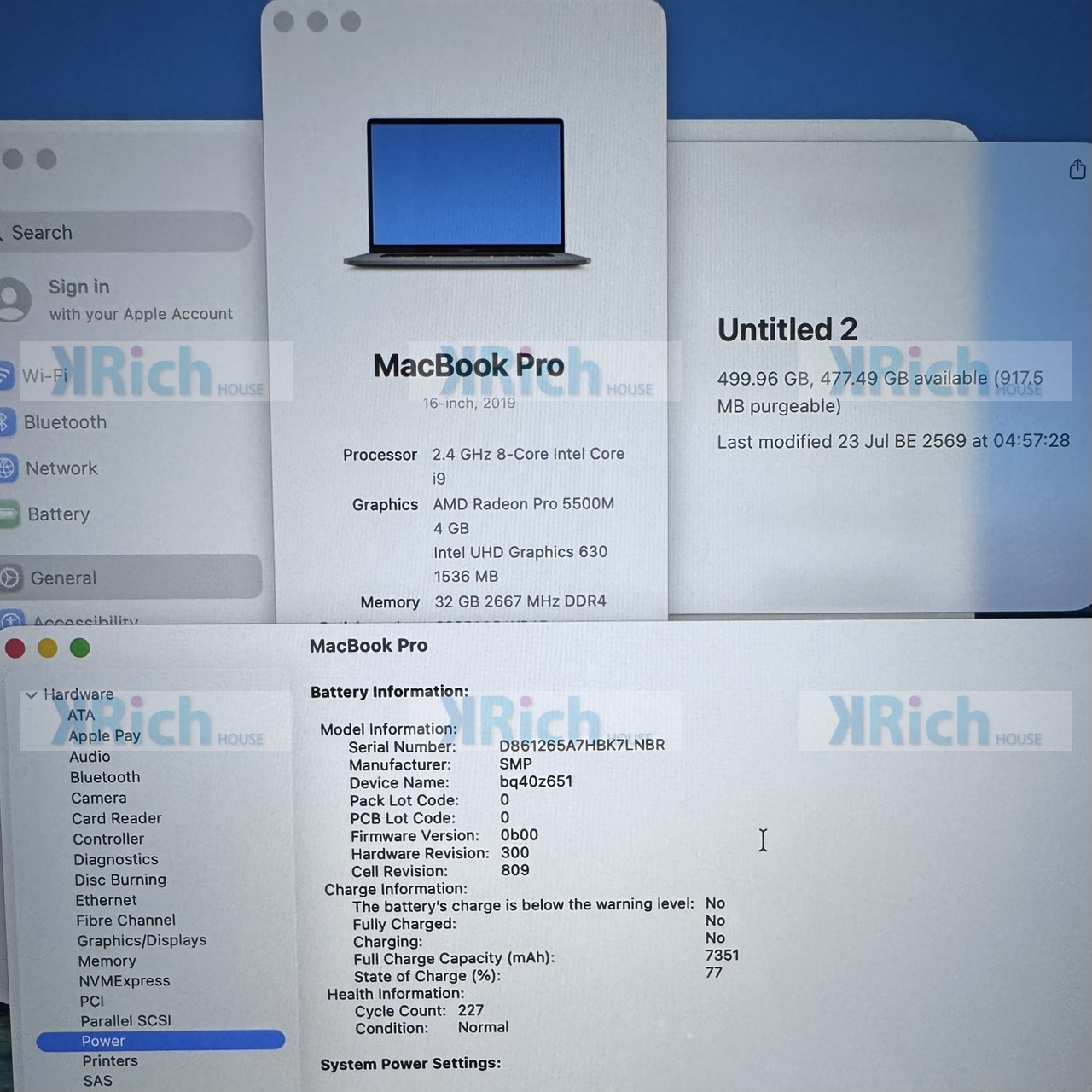 Apple MacBook Pro 16-inch 2019 2.4GHz 8-Core Intel Core i9 32GB 512GB Used 1-Month Warranty - Image 2
