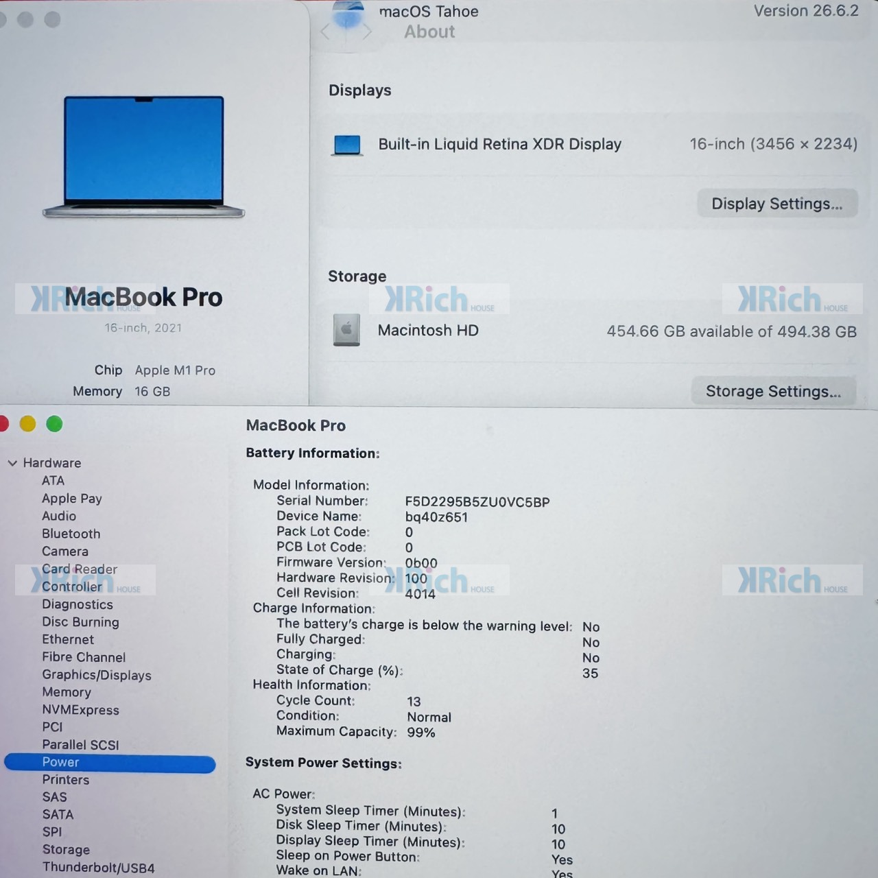 Apple MacBook Pro 16-inch (2021) MacBook Pro 16-inch (2021) M1 Pro 10-Core CPU 16-Core GPU 16GB 512GB Silver Used 1-Month Warranty - Image 2