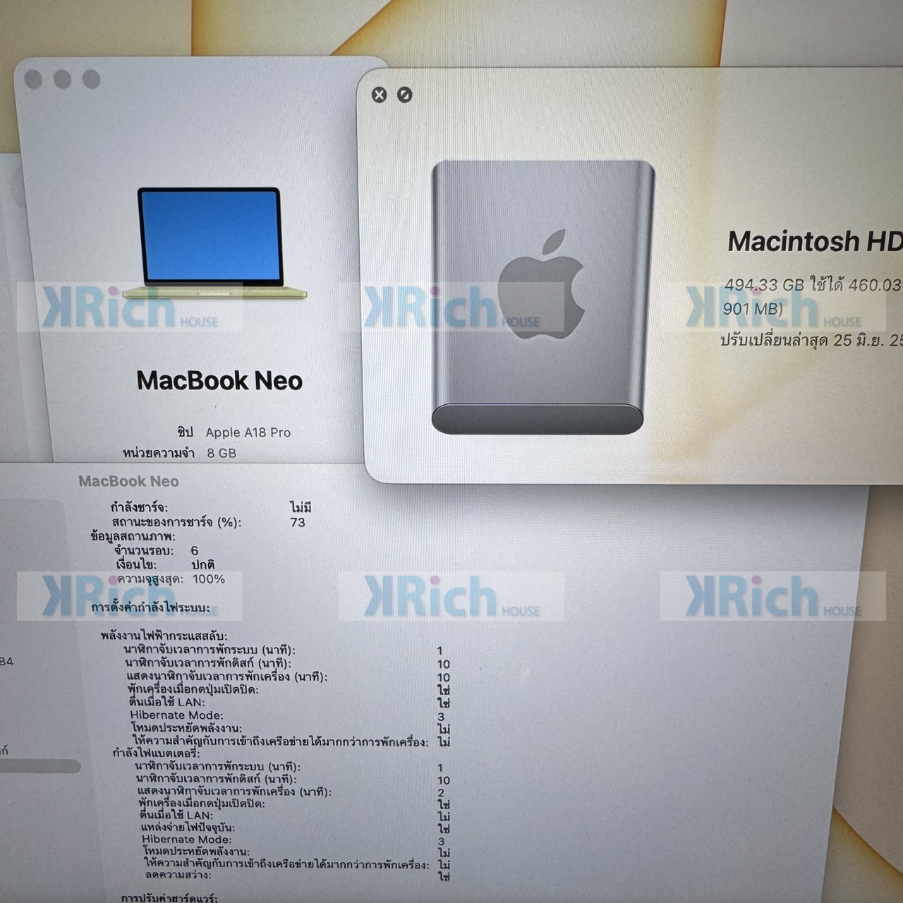 Apple MacBook Neo 13-inch 2026 A18 Pro 6-Core CPU 5-Core GPU 8GB 512GB SSD – Citrus, Used Like New, Apple Warranty until 17 June 2027 - Image 3