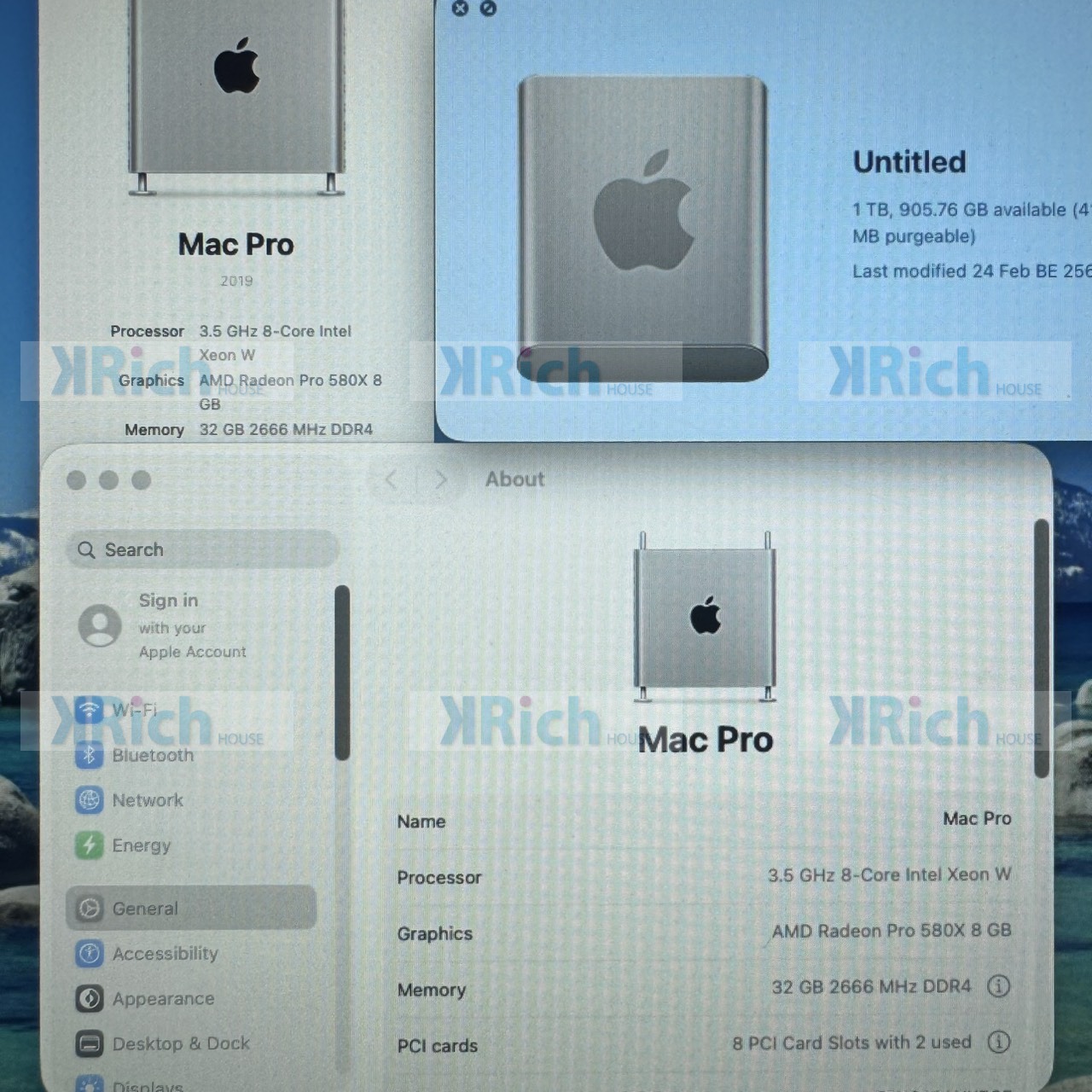 Apple Mac Pro 2019 3.5GHz 8-Core Intel Xeon W Radeon Pro 580X 8GB 32GB RAM 1TB Used 1-Month Warranty - Image 9