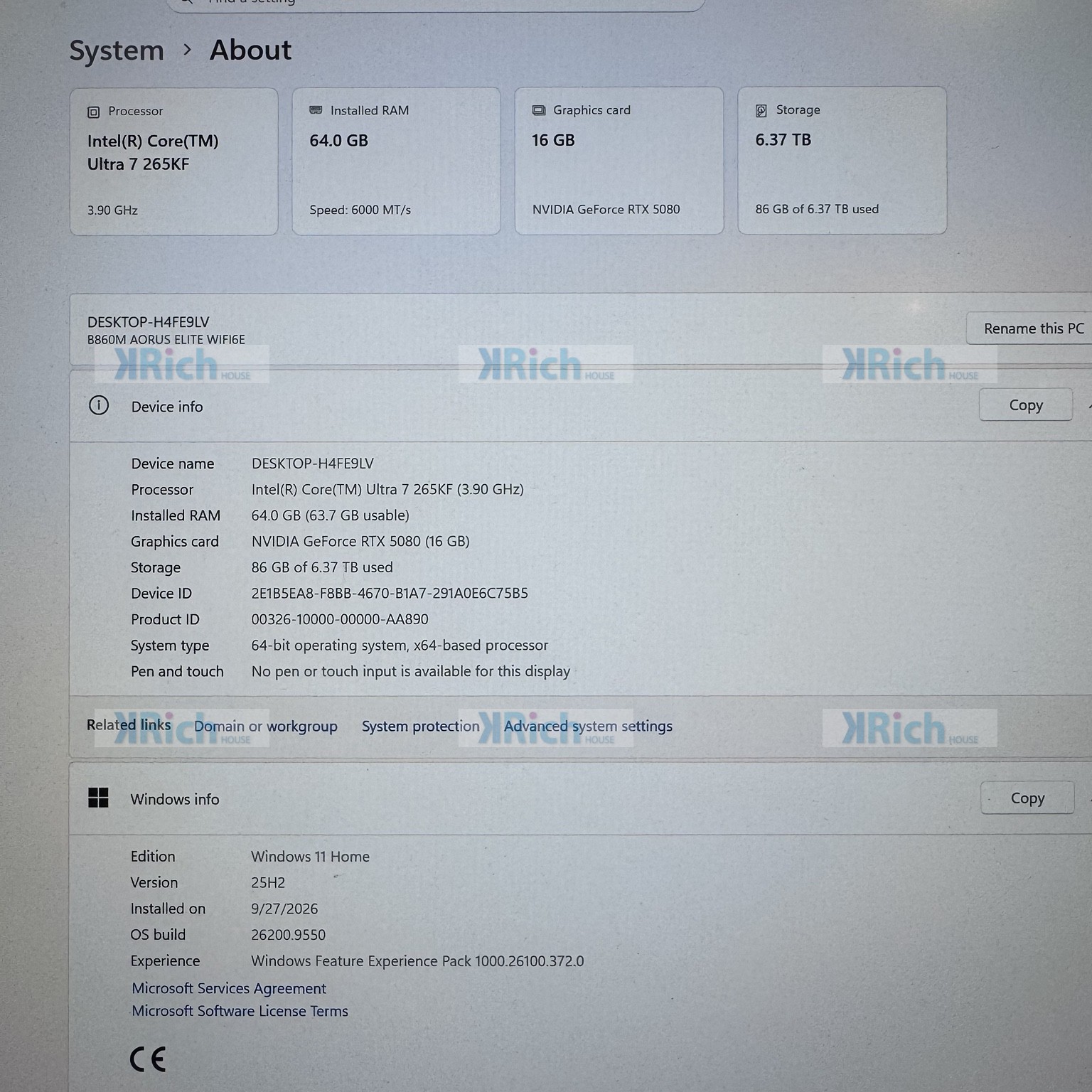 Mini Gaming PC Intel Core Ultra 7 265KF 64GB DDR5 7TB SSD GeForce RTX 5080 16GB JONSBO Z20 Newly Built Warranty From February 2026 - Image 7