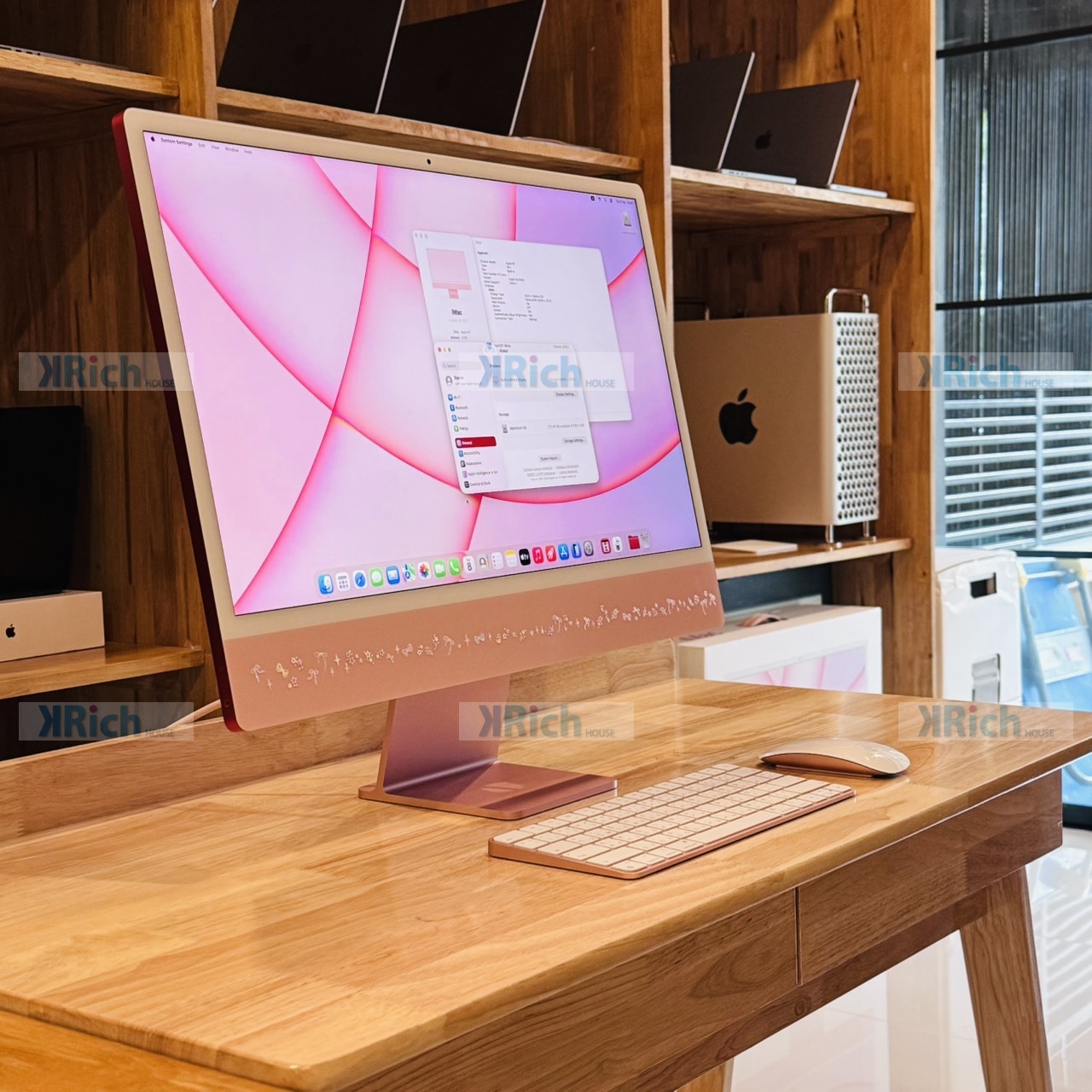 Apple iMac (24-inch, M1, 2021) iMac (24-inch, M1, 2021) Apple M1 8-Core CPU 7-Core GPU 8GB 256GB Pink Used 1-Month Warranty - Image 7