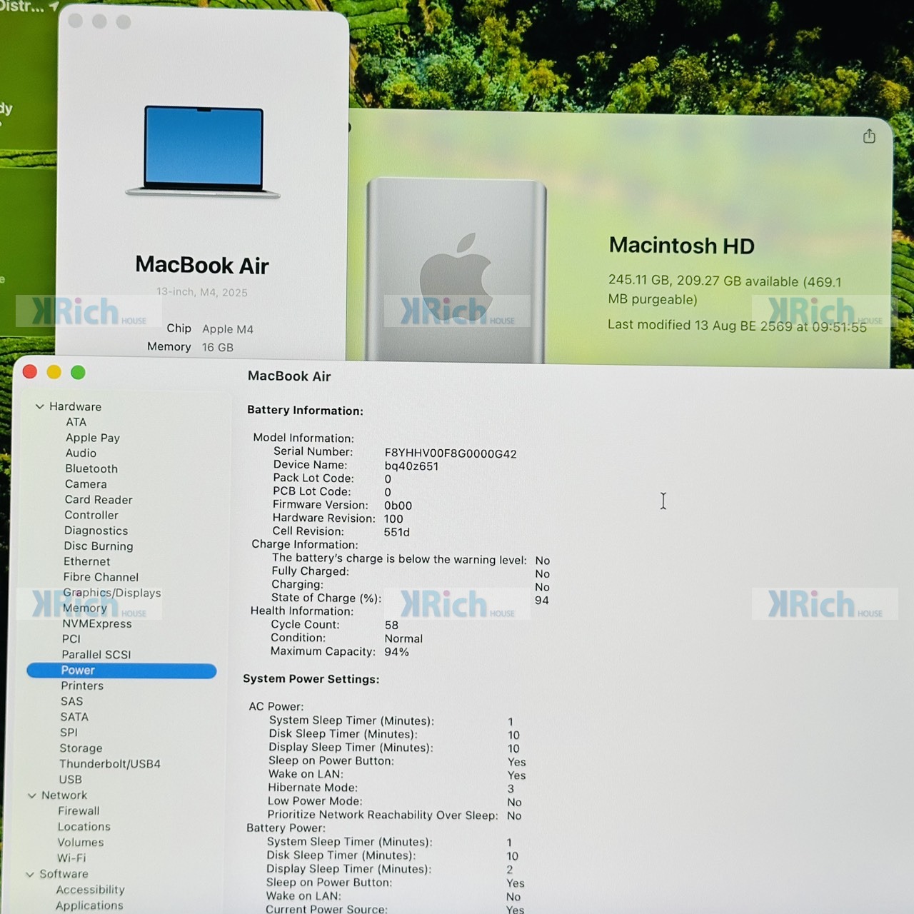 Apple MacBook Air 13-inch (M4, 2025) MacBook Air 13-inch (M4, 2025) M4 10-Core CPU 8-Core GPU 16GB 256GB Starlight Used, Official Service Center Warranty until 23 Oct 2026 - Image 8