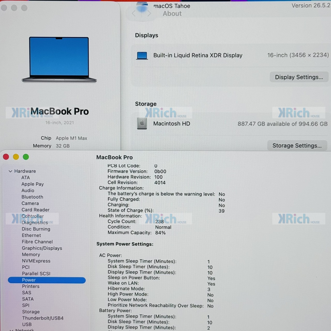 Apple MacBook Pro 16-inch MacBook Pro 16-inch (2021) M1 Max 10-Core CPU 24-Core GPU 32GB 1TB Space Gray Used 1-Month Warranty - Image 8