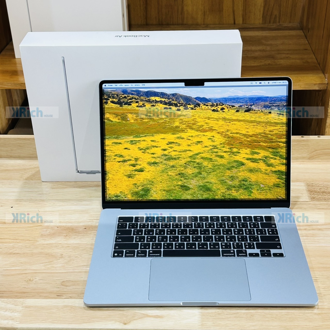 MacBook Air 15-inch (M4, 2025) Sky Blue, M4 10-Core CPU 10-Core GPU, 16GB, 512GB SSD, Used, 1 Month Store Warranty