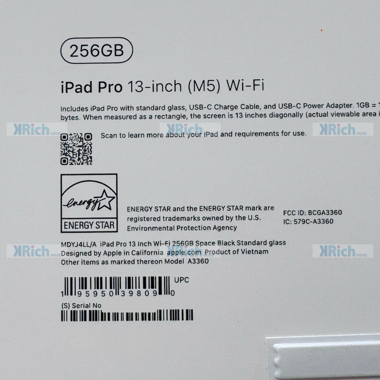 iPad Pro 13-inch (M5) Wi-Fi 2025 9-Core CPU 10-Core GPU 12GB RAM 256GB Space Black New AppleCare 1-Year Warranty - Image 3