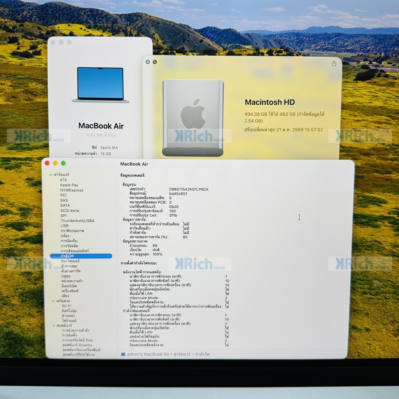 MacBook Air 15-inch (M4, 2025) Sky Blue, M4 10-Core CPU 10-Core GPU, 16GB, 512GB SSD, Used, 1 Month Store Warranty - Image 8