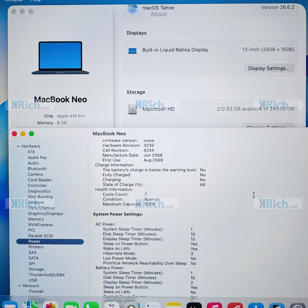 Apple MacBook Neo 13-inch 2026 A18 Pro 6-Core CPU 5-Core GPU 8GB 256GB SSD – Indigo, Used Like New, Apple Warranty until 15 August 2027 - Image 10